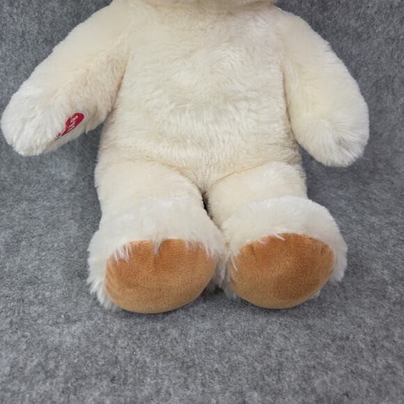 Build A Bear Cream Ivory Teddy Bear Plush 15 Inch Stuffed Animal Toy Brown Nose - Picture 10 of 11